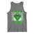 Funny One Lucky Dude St Patrick's Day Tank Top Checkerboard Shamrock