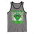 Funny One Lucky Dude St Patrick's Day Tank Top Checkerboard Shamrock