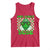 Funny One Lucky Dude St Patrick's Day Tank Top Checkerboard Shamrock