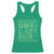 Funny One Lucky Dude Racerback Tank Top St Patrick's Day Clover Horseshoe