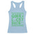 Funny One Lucky Dude Racerback Tank Top St Patrick's Day Clover Horseshoe