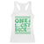 Funny One Lucky Dude Racerback Tank Top St Patrick's Day Clover Horseshoe