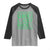 Funny One Lucky Dude Raglan Shirt St Patrick's Day Clover Horseshoe