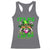 Funny It's Me I Am The Shenanigans Racerback Tank Top St Patrick's Day Racoon Shamrock