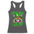 Funny It's Me I Am The Shenanigans Racerback Tank Top St Patrick's Day Racoon Shamrock