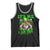 Funny It's Me I Am The Shenanigans Tank Top St Patrick's Day Racoon Shamrock