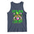 Funny It's Me I Am The Shenanigans Tank Top St Patrick's Day Racoon Shamrock