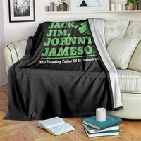Funny St Patricks Day Irish Fathers Jack Jim Johnny Jameson Throw Blanket