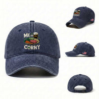 Funny St Patricks Day Me So Corny Washed Cotton Baseball Cap Stout Irish Corned Beef