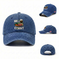 Funny St Patricks Day Me So Corny Washed Cotton Baseball Cap Stout Irish Corned Beef