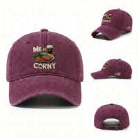 Funny St Patricks Day Me So Corny Washed Cotton Baseball Cap Stout Irish Corned Beef