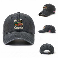 Funny St Patricks Day Me So Corny Washed Cotton Baseball Cap Stout Irish Corned Beef