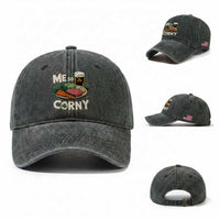 Funny St Patricks Day Me So Corny Washed Cotton Baseball Cap Stout Irish Corned Beef