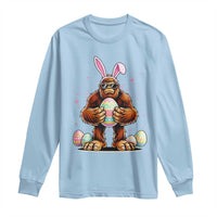 Funny Bigfoot Easter Day Bunny Sasquatch Egg Long Sleeve Shirt