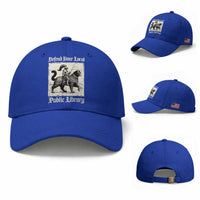 Defend Your Local Public Library Baseball Cap Knight Cat for Fantasy Book Lovers