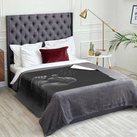Bigfoot Blowing Dandelion Throw Blanket Funny Sasquatch Making A Wish