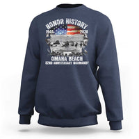 Omaha Beach D Day Sweatshirt 82nd Anniversary Honor History Normandy WWII