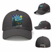 Let It Gogh Funny Vincent Van Gogh Baseball Cap Starry Night Design Art Lover