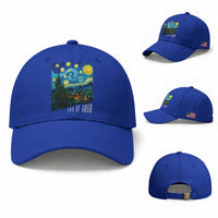 Let It Gogh Funny Vincent Van Gogh Baseball Cap Starry Night Design Art Lover