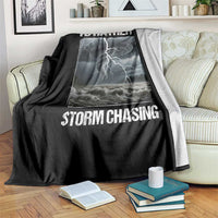 Funny I Would Rather Be Storm Chasing Throw Blanket Storm Tornado Lover - Wonder Print Shop