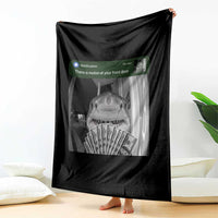 There is Motion at Your Front Door Funny Shark Motion Meme Throw Blanket
