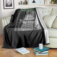 There is Motion at Your Front Door Funny Shark Motion Meme Throw Blanket