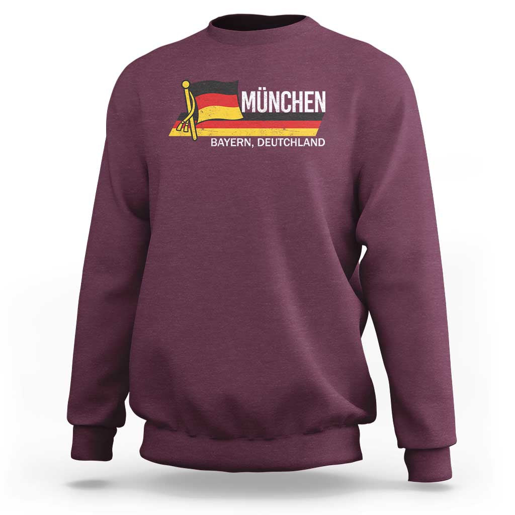 Munchen Bayern German Heritage Pride Germany Flag Sweatshirt - Wonder Print Shop