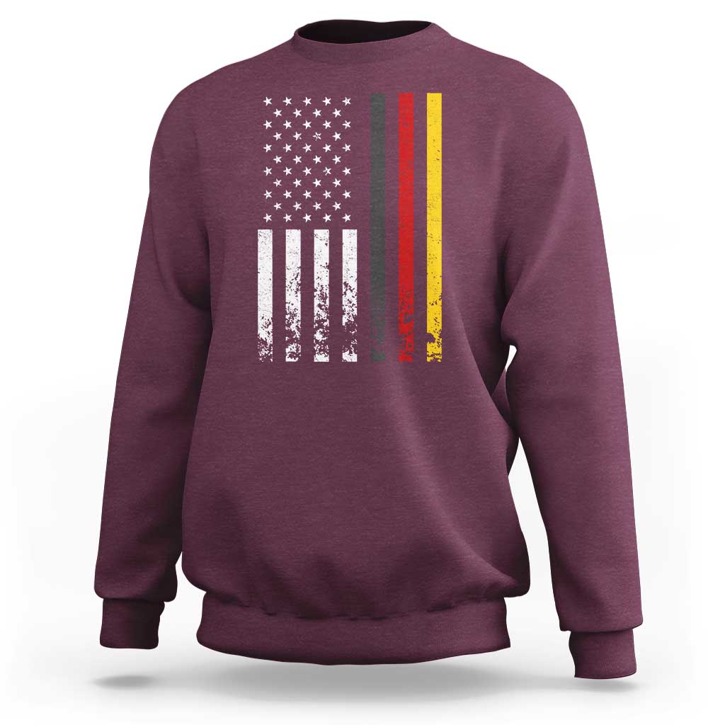 Patriotic Vintage German American Flag Sweatshirt Germany Heritage Pride - Wonder Print Shop