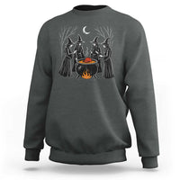 Funny Halloween Witch Spooky Season Orange Cauldron Sweatshirt - Wonder Print Shop