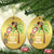 Xmas In Hawaii Christmas Ornament Deck The Palms Santa Hula Girl Tiki - Wonder Print Shop