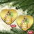 Xmas In Hawaii Christmas Ornament Deck The Palms Santa Hula Girl Tiki - Wonder Print Shop