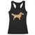 Funny Golden Retriever Dog New Year 2025 Fireworks Racerback Tank Top