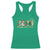 Hello 2025 Happy New Year Racerback Tank Top Fireworks Snowman