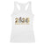 Hello 2025 Happy New Year Racerback Tank Top Fireworks Snowman