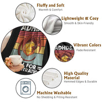ADHD&D Roll For Concentration Throw Blanket Funny RPG Gamer D20 Tabletop Dice - Wonder Print Shop