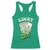 Funny St Patrick's Day Casino Games Racerback Tank Top Lucky Girl Shamrock Casino Poker Chips Cards