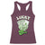 Funny St Patrick's Day Casino Games Racerback Tank Top Lucky Girl Shamrock Casino Poker Chips Cards