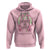 Funny St Patrick's Day Cowgirl Coquette Hoodie Howdy Go Lucky Pink Horseshoe