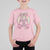 Funny St Patrick's Day Cowgirl Coquette T Shirt For Kid Howdy Go Lucky Pink Horseshoe