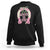 Funny St Patrick's Day Cowgirl Coquette Sweatshirt Howdy Go Lucky Pink Horseshoe