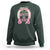 Funny St Patrick's Day Cowgirl Coquette Sweatshirt Howdy Go Lucky Pink Horseshoe