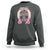 Funny St Patrick's Day Cowgirl Coquette Sweatshirt Howdy Go Lucky Pink Horseshoe