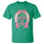 Funny St Patrick's Day Cowgirl Coquette T Shirt Howdy Go Lucky Pink Horseshoe