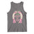 Funny St Patrick's Day Cowgirl Coquette Tank Top Howdy Go Lucky Pink Horseshoe