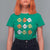 Funny Skibidi Rizz St Patrick's Day T Shirt For Women Shamrock Clover Candy Rizzler Meme