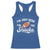 Funny American Football I'm Just Here For The Snacks Racerback Tank Top Vintage Star