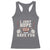 Funny American Football Racerback Tank Top I Just Hope Both Team Have Fun Helmet