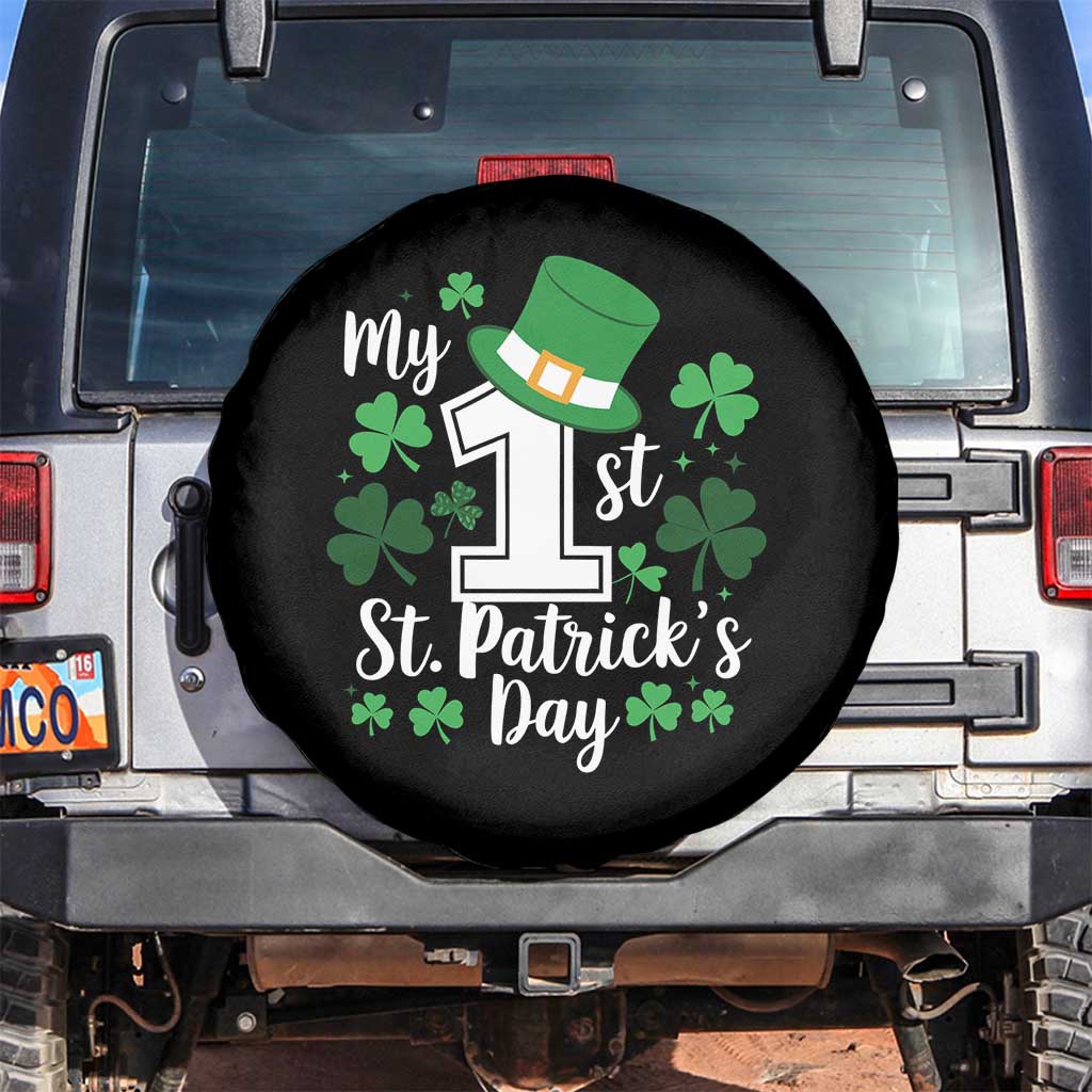 Funny My 1st St Patrick's Day Spare Tire Cover Shamrock