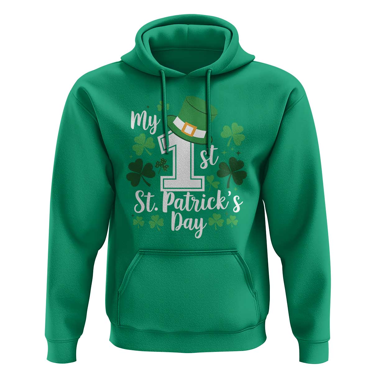 Funny My 1st St Patrick's Day Hoodie Shamrock