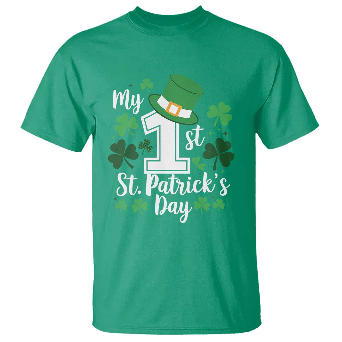 Funny My 1st St Patrick's Day T Shirt Shamrock